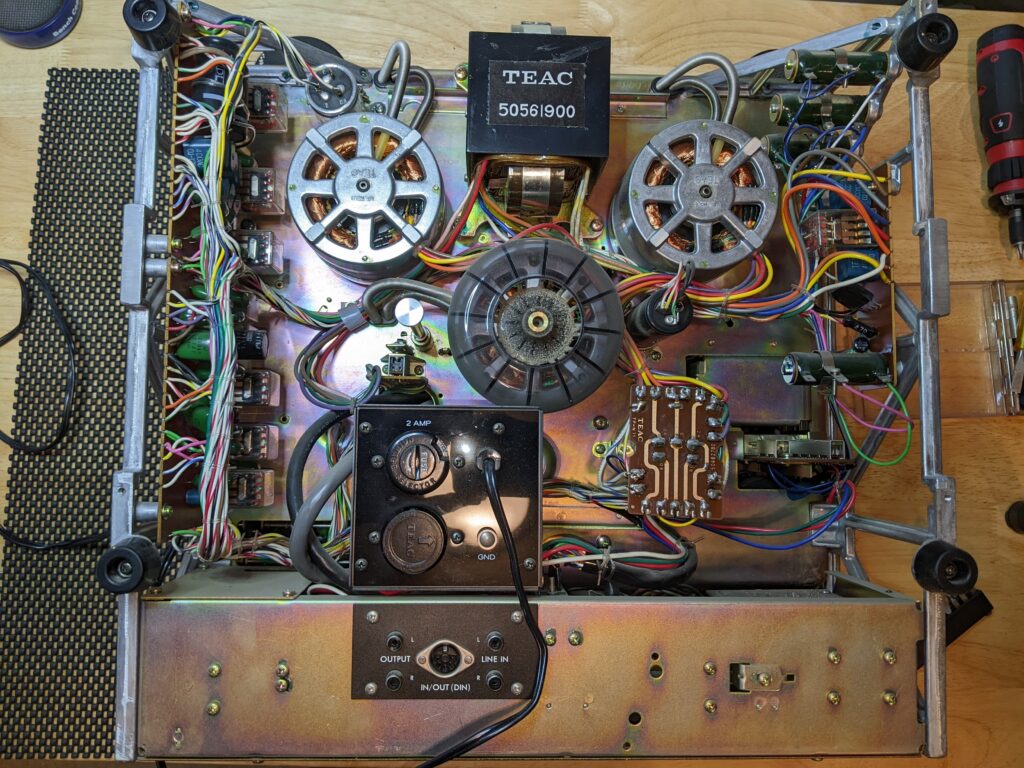 Teac A-1500 W Auto Reverse Reel To Reel- Dust Cover-Used Tapes-Accessories-Tested-Working  Late 60's - Wood Veneer